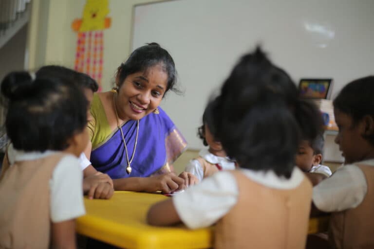 Students learning at Anita Methodist School